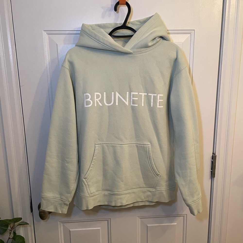 Brunette The Label Mint Green Hoodie - Picture 1 of 7